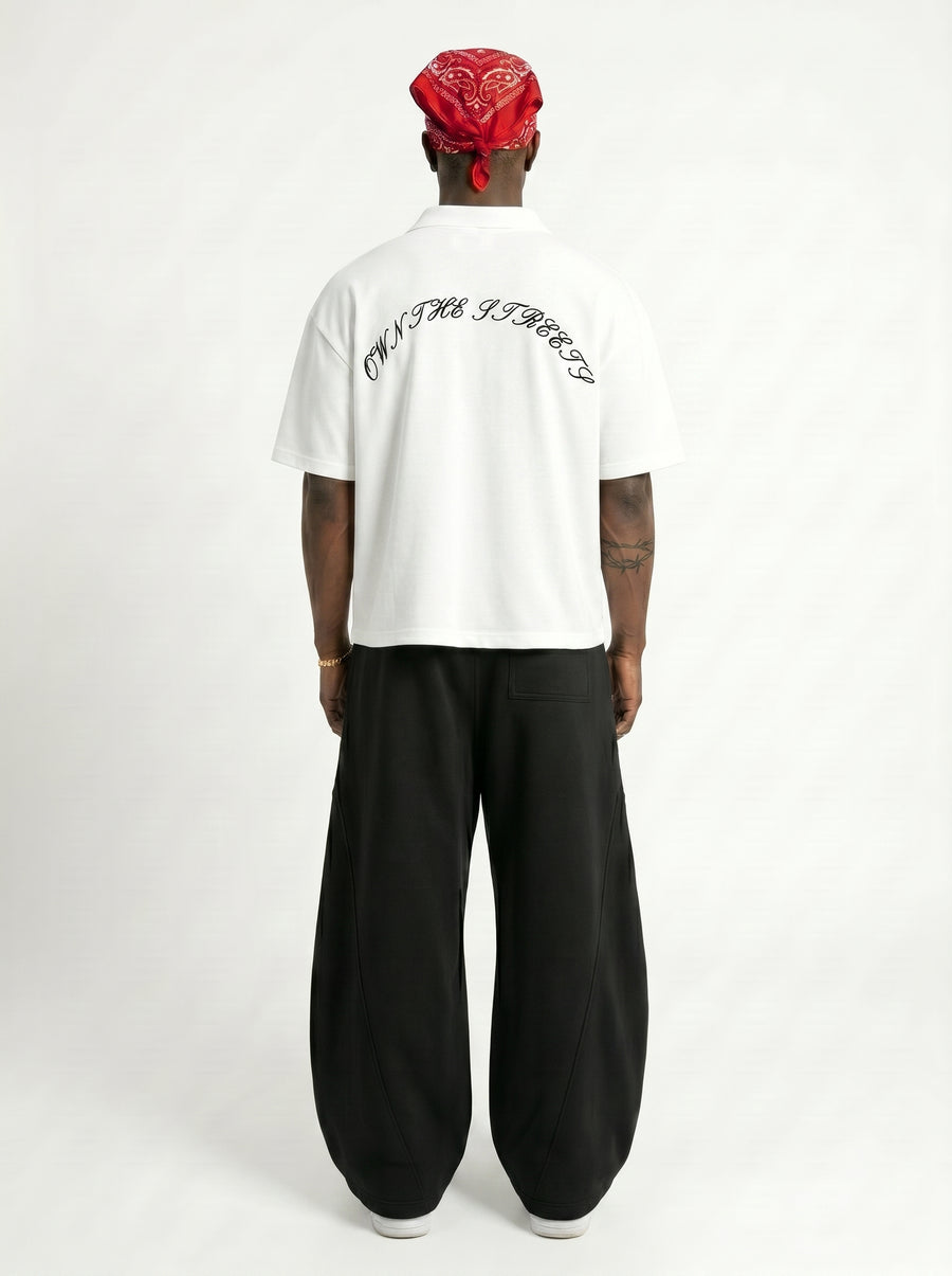White Boxy Polo