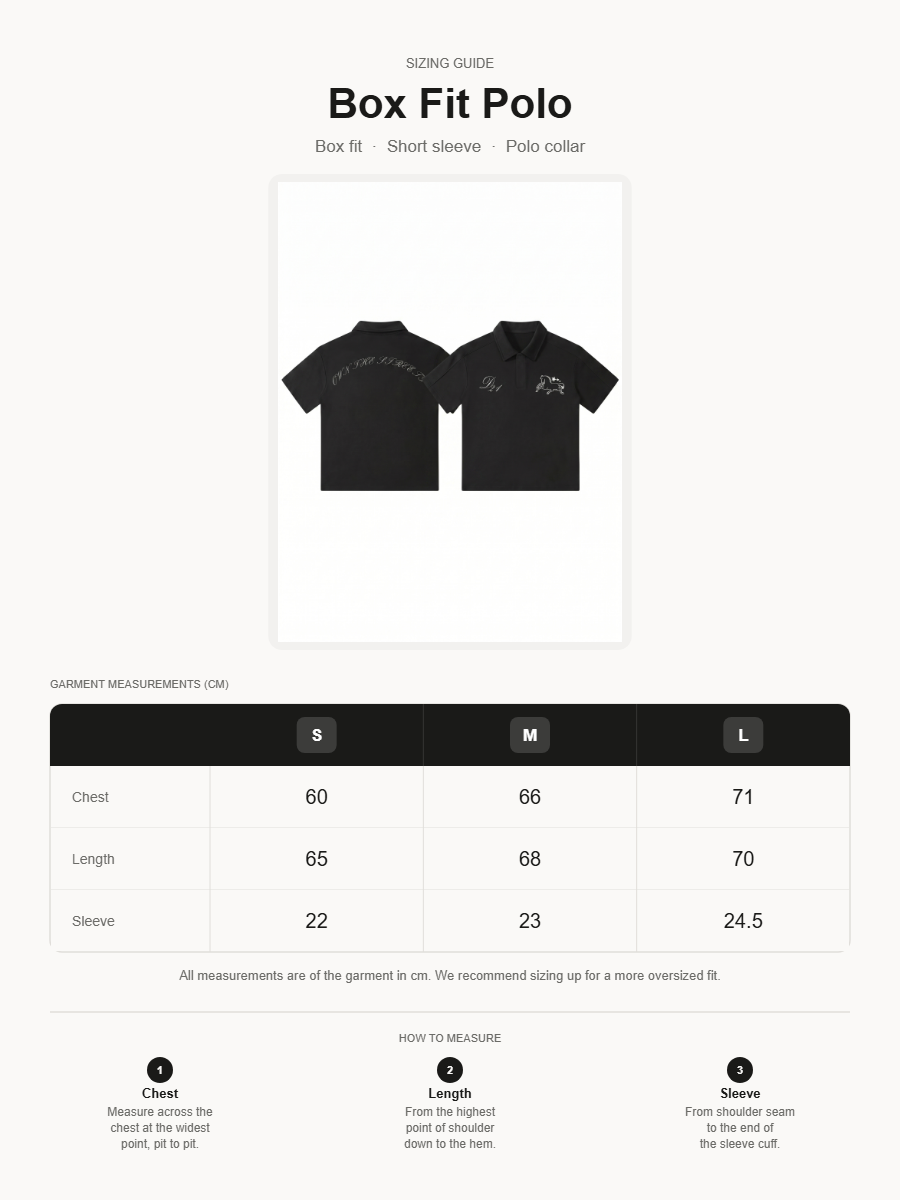 Black Boxy Polo
