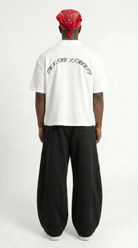 White Boxy Polo